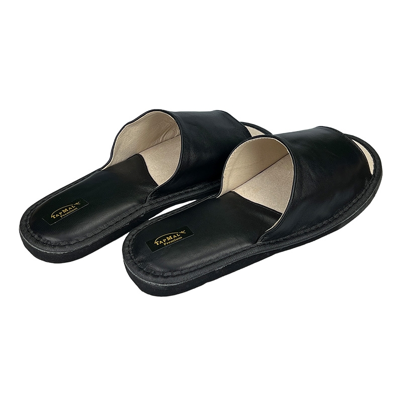 Якісні Тапочки кімнатні чоловічі відкриті 40200-5-1 Відкриті Тапочки кімнатні чоловічі чорні 40200-5-1