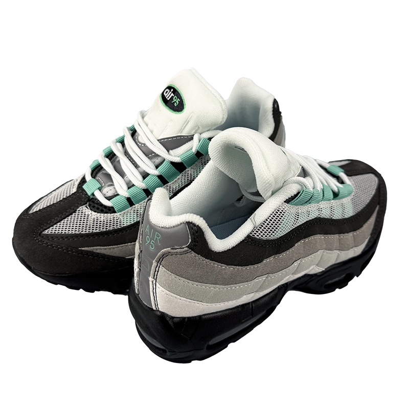 Кроссовки Max 95 кожаные серые 2059-8 Кроссовки женские Air Max серые 2059-8