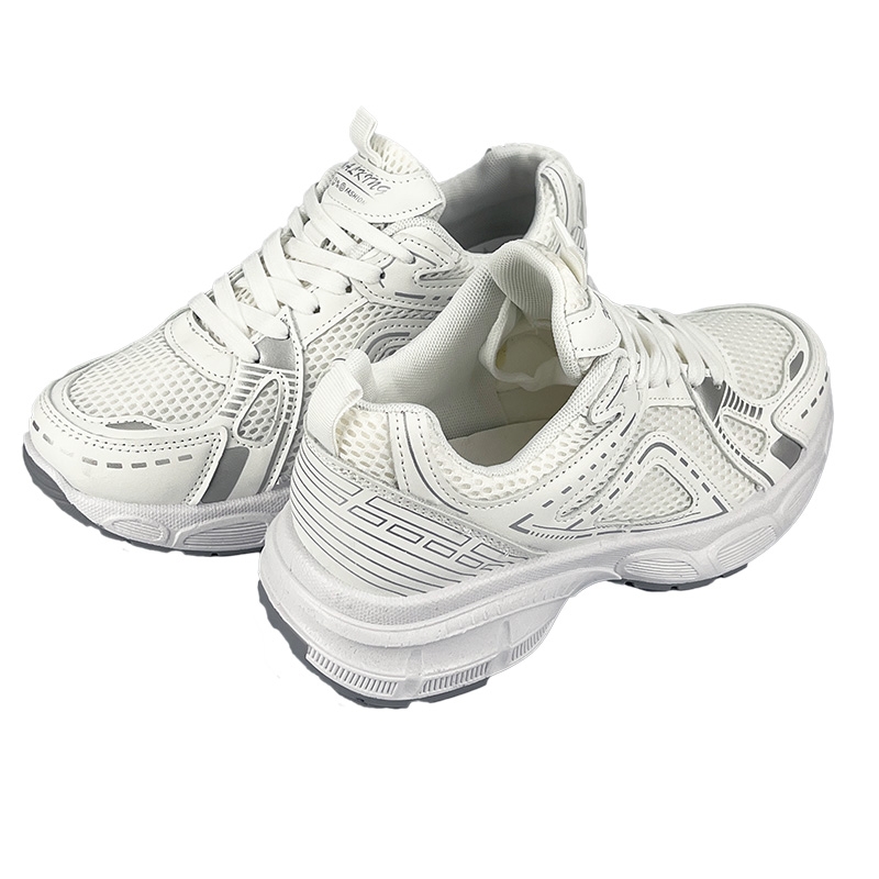 Кросівки жіночі стильні сітка білі 6075-1 Кросівки сітка білі 6075-1